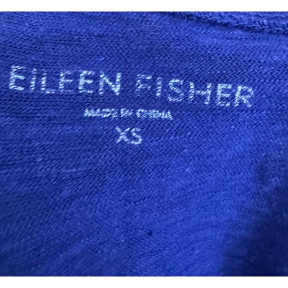 Eileen Fisher hemp blend lagen look shirt dress purple beach‎ sz XS - Picture 3 of 7